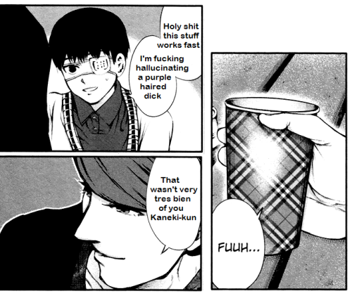 teamheichou:  Even more sassy Kaneki and easily offended Shuu (cause it’s been awhile since I made this one and that one) 