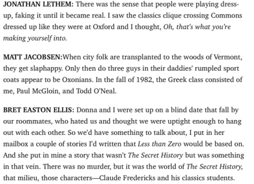 greetingsprophet:some of my favorite excerpts from the oral history of bennington article that came 