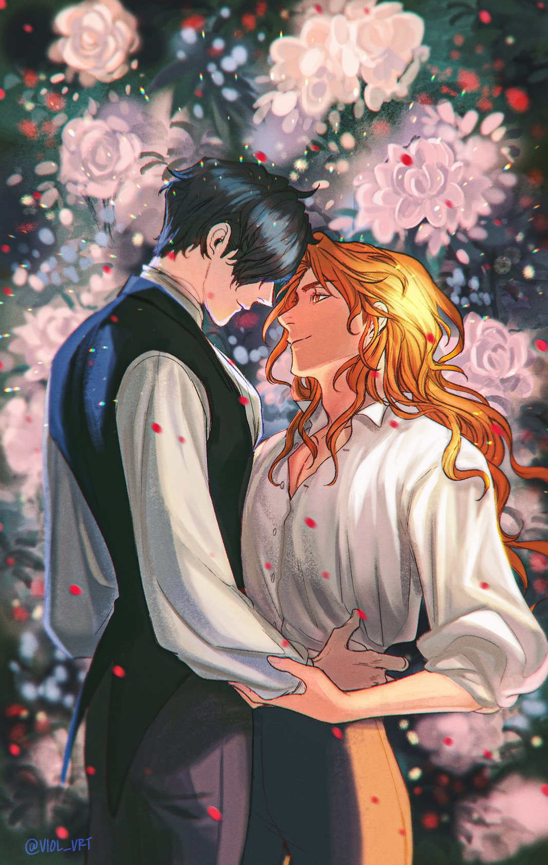 velaverit:
“bloom🌿🌹🌿🌺late, but i put aside time to draw this for ferdinand’s birthday!! another vignette, this time inspired by romantic era paintings
”
