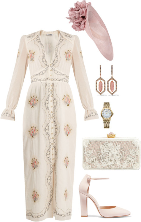 Untitled #1907 by kellyk4 featuring patent leather shoesVilshenko embroidery dress / Gianvito Rossi 