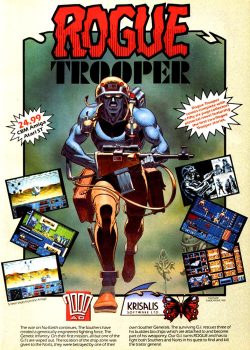 80s-90s-stuff:  90s video game ad for 2000 AD’s “Rogue Trooper”, 1990 