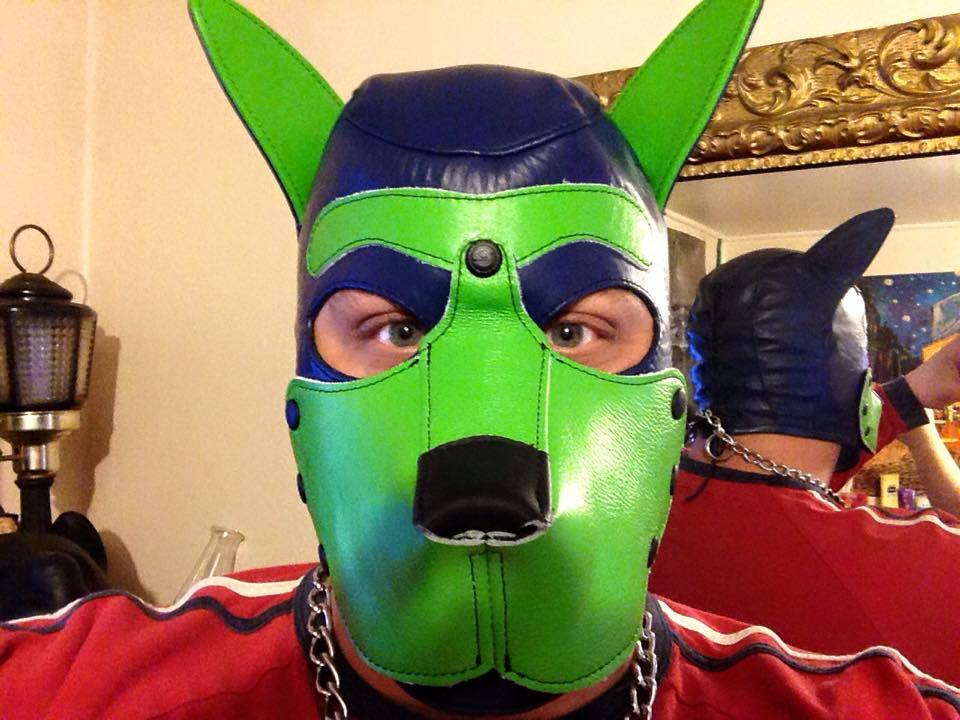 sir-r-lucky2:  bearconcentrate:  Absolutely rocking the mrsleather custom pup hoods.