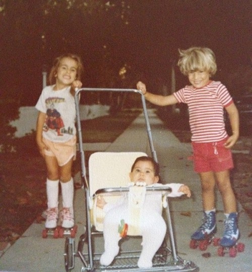 me and my sisters a long time ago….. many moons have passed since then… its a trip thi