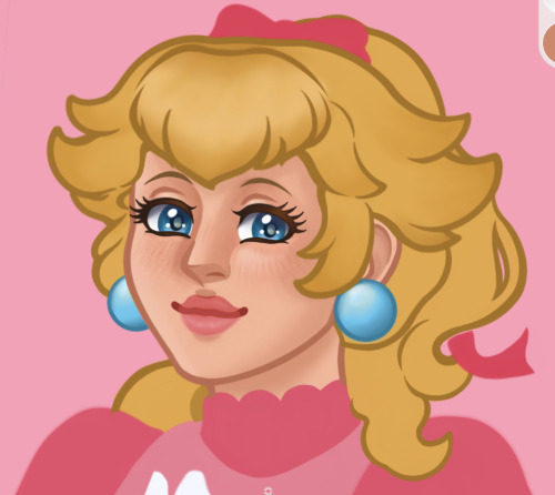 So Im Trying To Draw My Princess Peach Piece In Digital But Something Has Been Troubling About The Face.