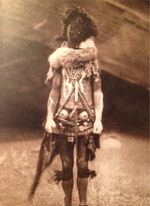 sixpenceee:  Navajo man dressed up as nayenezgani spirit. The nayenezgani spirit