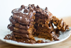 chocolatefoood:  gastrogirl:  nutella espresso chocolate chip pancakes.  nutella reuqest 