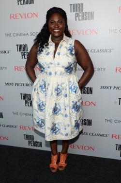 uniquegardenrose:   Actress Danielle Brooks attends The Cinema Society &amp; Revlon screening of Sony Pictures Classics’ ‘Third Person’ on June 17, 2014 in New York City. (Photo by Jamie McCarthy/WireImage