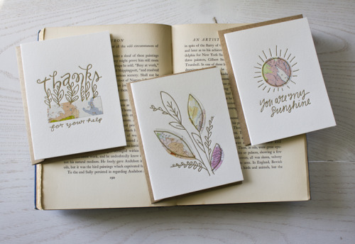 Ahh, endless beautiful letterpress stationery collection from Moglea, USA.