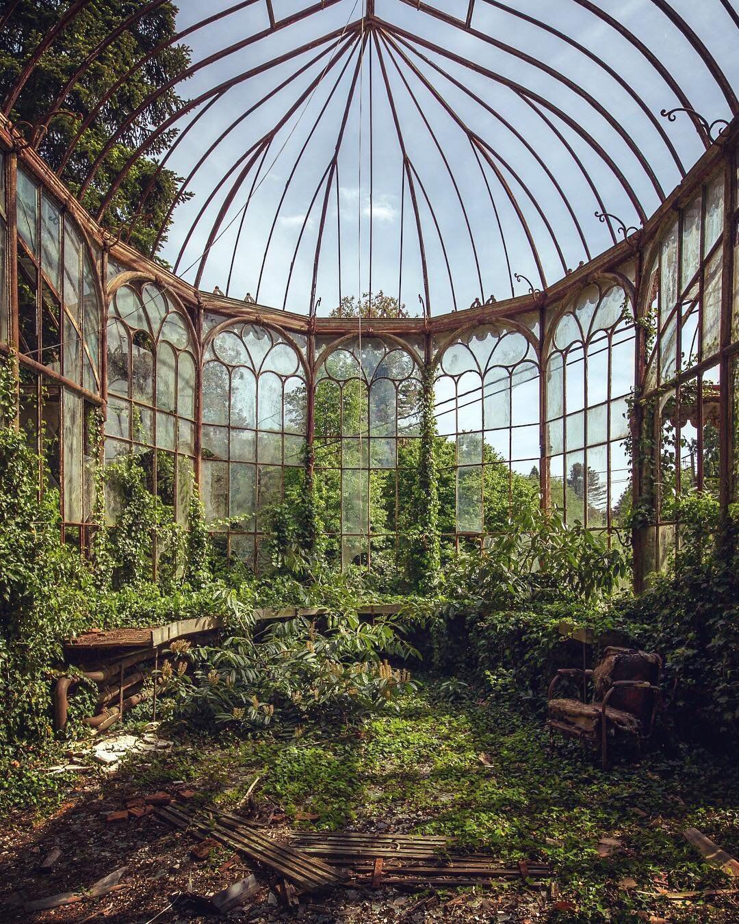 mynocturnality:
“ Abandoned Conservatory by Mathias Mahling.
”
Imagine sitting here doing some light reading under the early morning sunrise