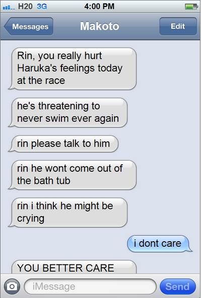 textsfromgayswimmers:  makotos such a mom sometimes 