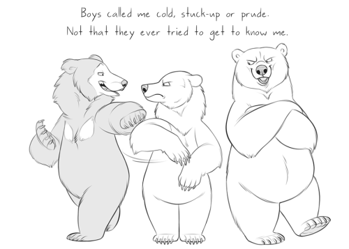 bearlyfunctioning: Comic #261: - Growing up Ace - Website links: here!   Being pride month I wanted 