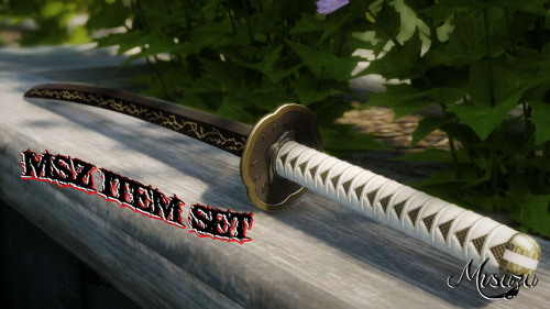 MSZ Item Set v7.0[DOWNLOAD]https://msz-misuzu.jimdofree.com/msz-skyrim-mods/armor-weapon/