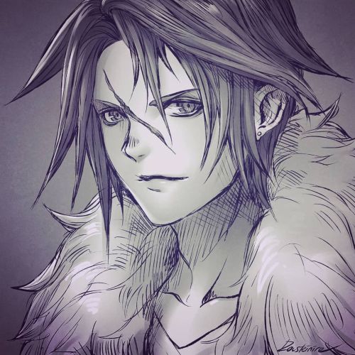 Fanart of Squall Leonhart from Final Fantasy VIII.Shop: Redbubble: rousteinire.redbubble.com Socie