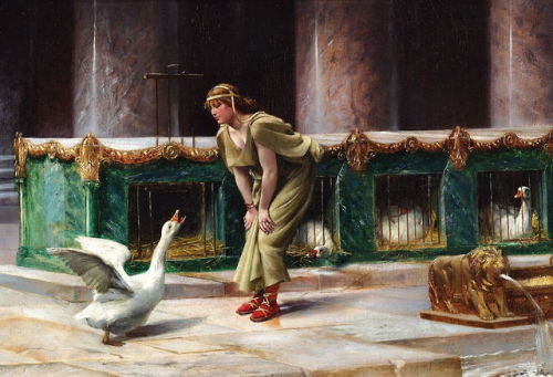  Sacred Geese of the Capitol - Henri-Paul Motte1889