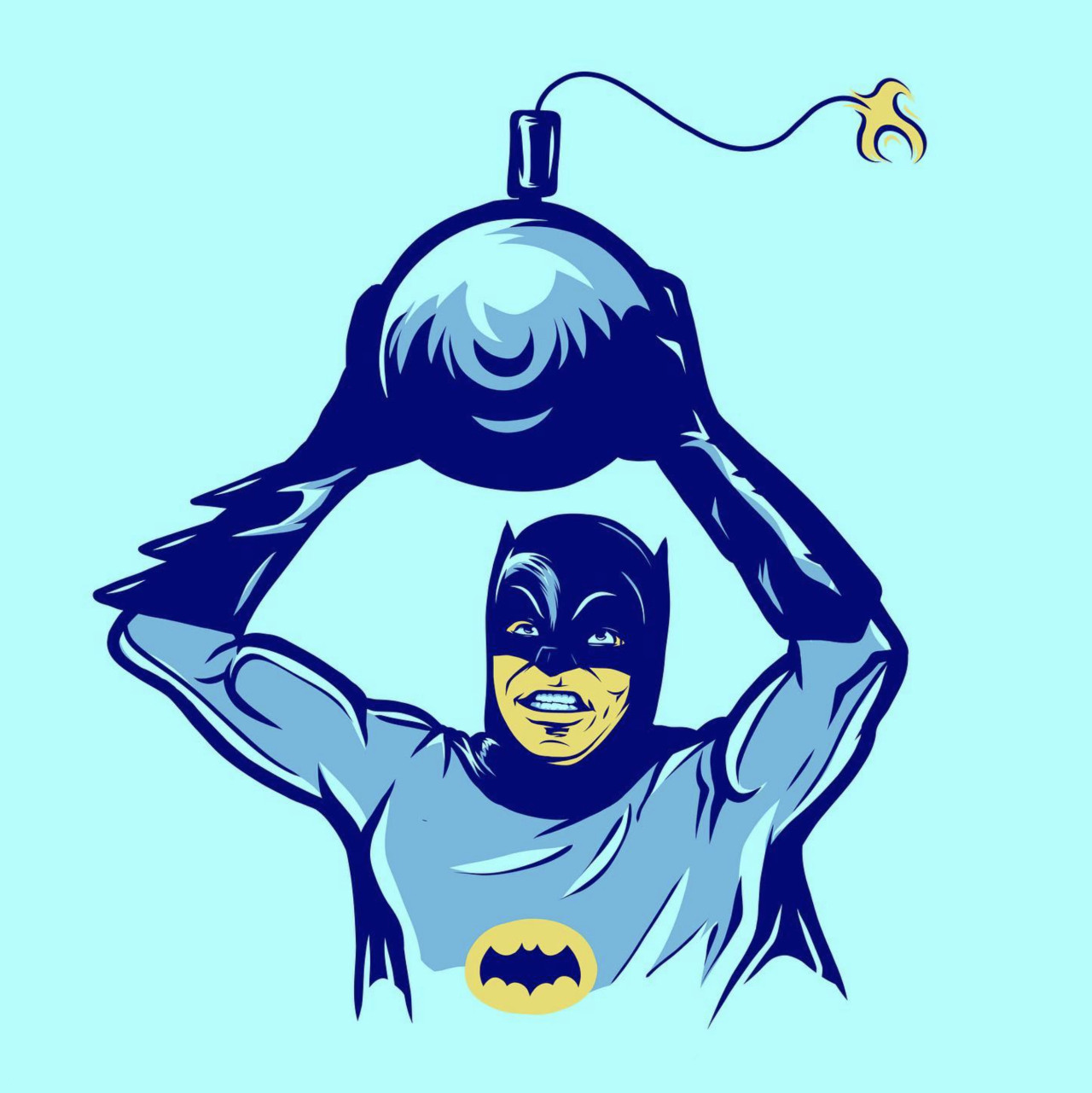BATMAN NOTES — Artwork by Josh Campbell Adam West Batman