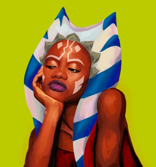 A Bored Ahsoka. Anakin And Obi Wan Are Probably Arguing In The Background