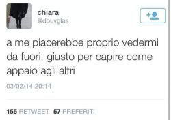 nonsonoabbastanzamagra:  sheislosingherself:  Chissà che schifo  Per decidere se mi posso aggiustare o mi ammazzo direttamente 