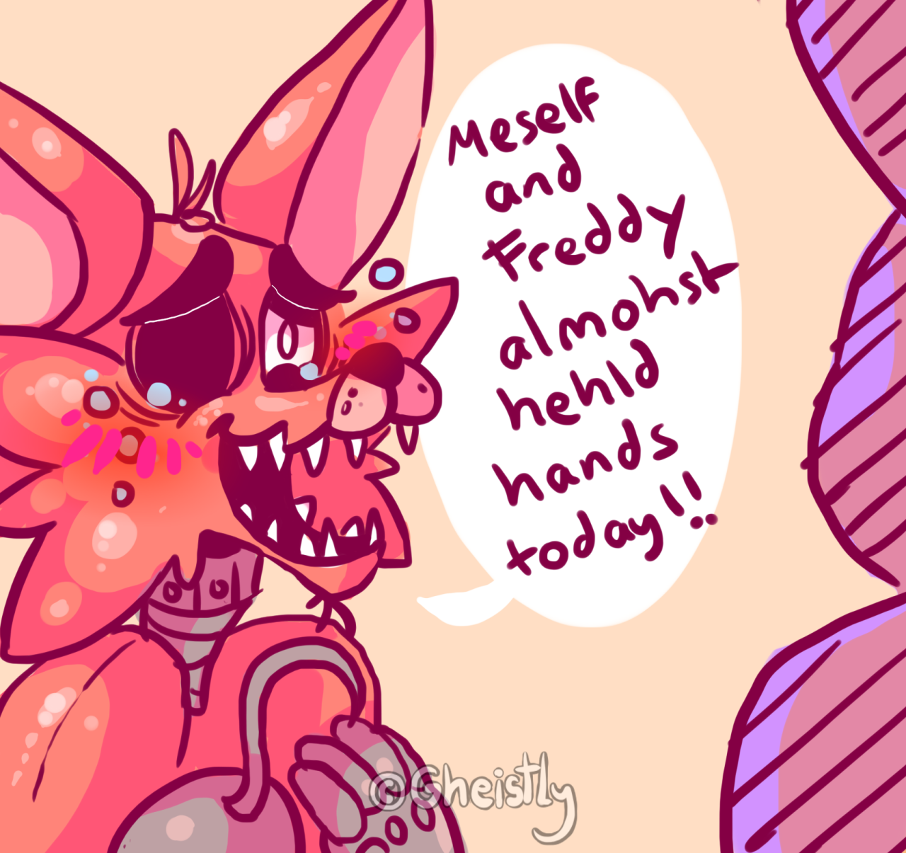 gheistly:  Foxy always loves to tell Bonnie about the lil things that happen between