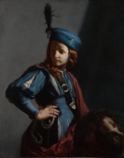 Kundst: Guido Cagnacci (Ital. 1601 – 1663) David With The Head Of Goliath  Gagnacci