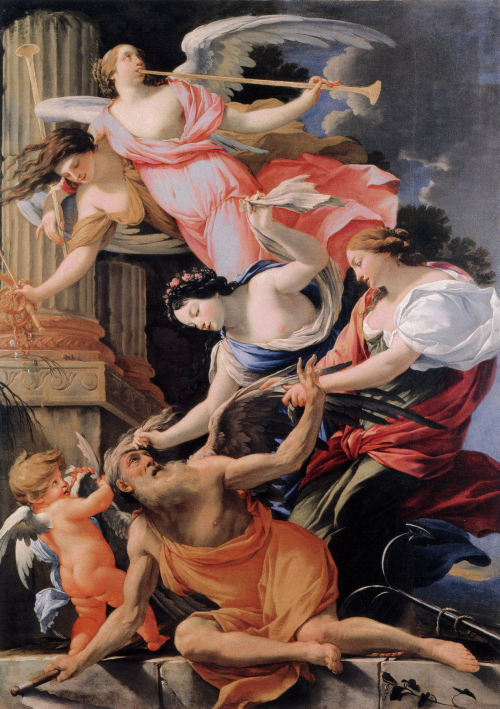 Saturn Conquered by Amor, Venus and Hope, by Simon Vouet, Musée du Berry, Bourges.