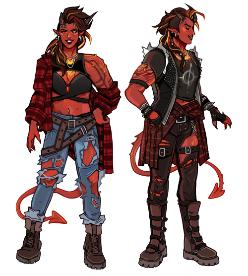 Karlach Outfit Ideas. I Was Thinking A Lot About Metalheads That Can Be Rather Intimidating But Area