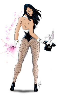 superheropinups:  Zatanna - Mike Mahle 