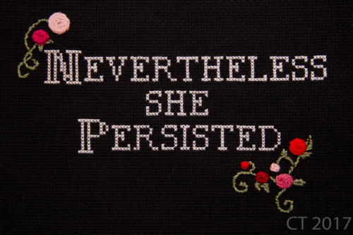 ctgraphy: She was warned.She was given an explanation.Nevertheless she persisted. Elizabeth Warren i