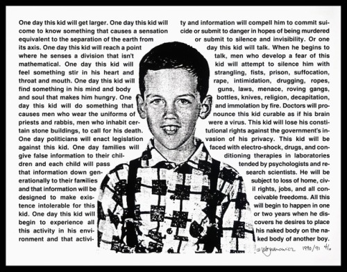 Untitled (One Day This Kid…), David Wojnarowicz, 1990, Art Institute of Chicago: Contemporary