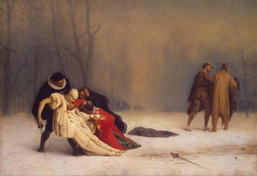 Jean-Léon Gérôme - Duel After a Masquerade Ball (1859)