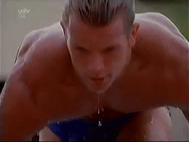 vintage-male-sensuality:David Chokachi in Baywatch (1995-1999)