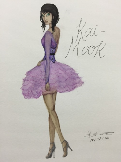 Kai-Mook, Trabalho Feito Em Parceria Com Isabela Akaishi. Vestido De Autoria Dela E Personagem Feito