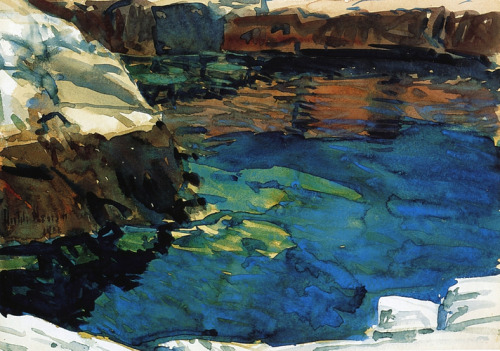 artist-childe-hassam: The Cove, 1912, Childe Hassam