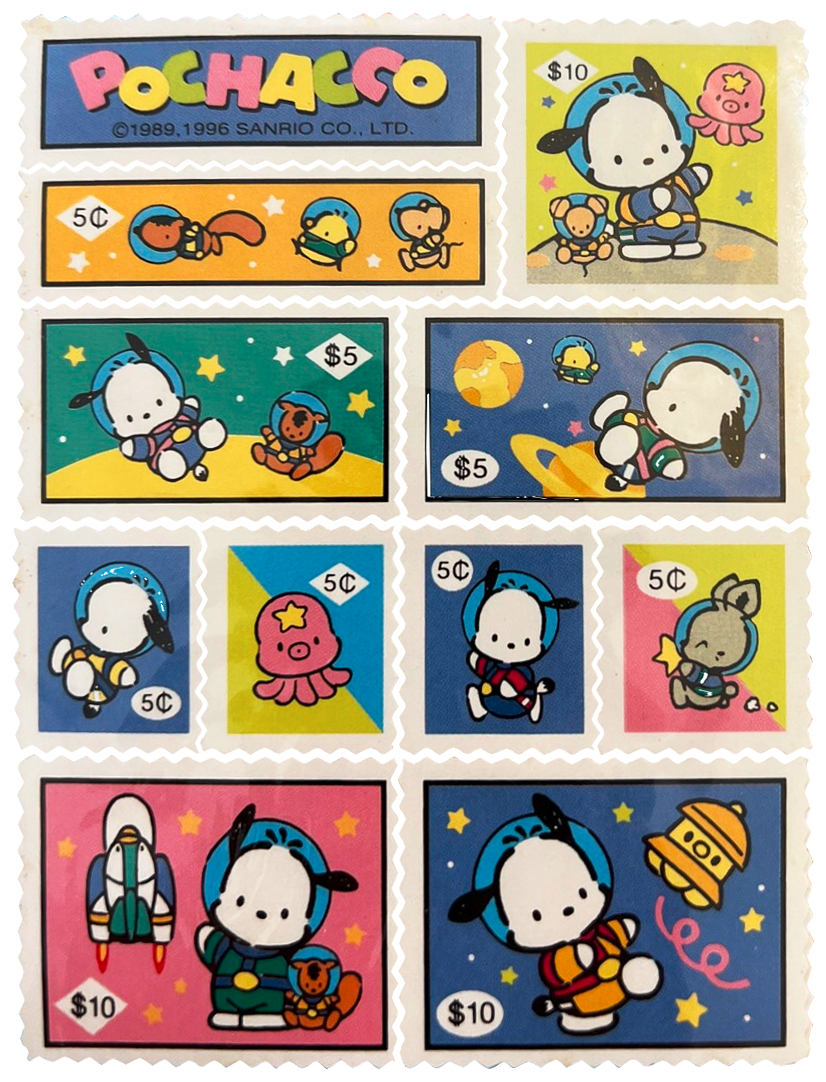 💕2/$25 Authentic Sanrio Chococat Vintage Y2K Sticker Sheet