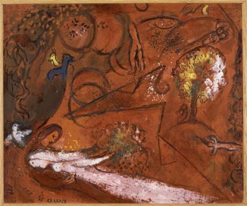 artist-chagall: Song of Songs I, 1960, Marc ChagallMedium: oil,canvas