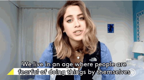 refinery29:  Here’s What Spending Time Alone With Yourself Can DoIn her latest challenge, Refinery29’s Lucie Fink is taking the five days she spent without a cell phone one step farther. Without a phone, laptop, or a book to keep her company, she
