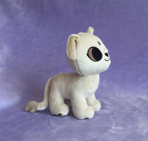 And lastly here is the Lion cub plush! It is the last plushie added to my Etsy this year as I will b