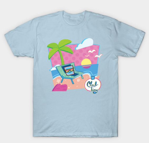 Exclusive to patrons: The Club Tiny t-shirt ⊟For one month only, anyone in our Patreon program will have the option to buy this lovely shirt featuring art by Lindsay Collins.
$50 patrons will get one as part of their pledge rewards. But the shirt is...