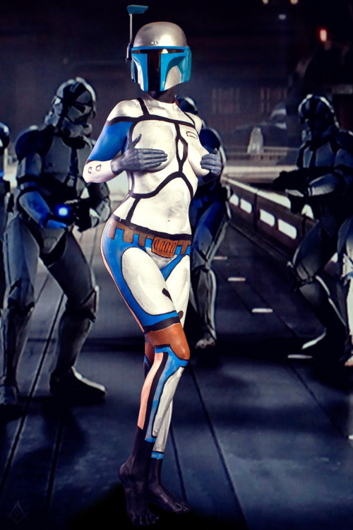 nerdybodypaint:  Jango Fett body paint by Lars Peterson