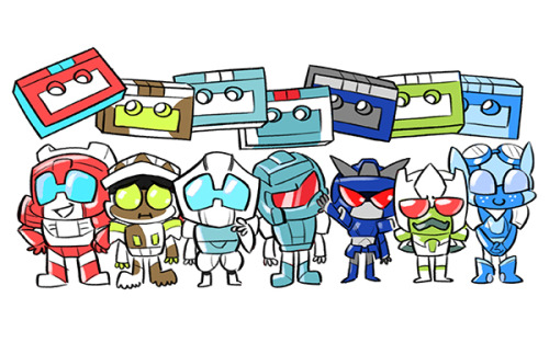 yamdigs:Minibot line-up! No Sounders, they can’t be your cassettes.