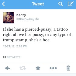 kenzy23:  #throwback #tweets #twitter #trampstamp#hoesbelike  Lurking slob