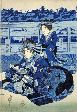 la-pitonisa-tropical:  Keisai Eisen was a Japanese ukiyo-e artist who specialised in »bijinga«. 