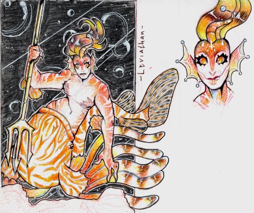 Some Traditional Art- Meet Leviathan- Prince Of The Seas Of Envy