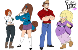 chillguydraws: chillguydraws:   I did one of these for the Thicc-Verse Loud House, might as well do the rest so we can get a basic idea for future doodles and such. So why not start with the crew where it all began? Big Dipper, Maboobs, Thiccifica, and