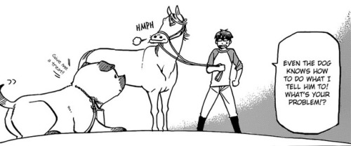 Hachiken is fed up with his horse