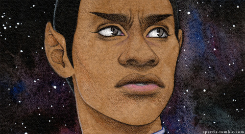 cparris: Tuvok, I cannot stop drawing your beautiful face. This time with work-in-progress photos AN