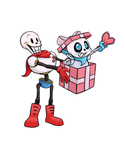 Lazywhisp:  Papyrus Wants To Give You A Special Gift. (And The Gift Is Blueberry
