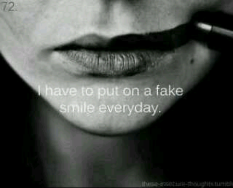 Porn Pics Fake A Smile.. on We Heart It. http://weheartit.com/entry/76525744/via/xJustSomebody