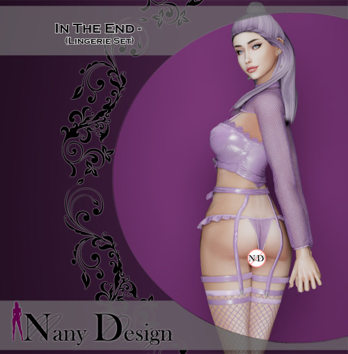  In The End Lingerie SetBase Game CompatibleBody Meshes BY “MAGIC-BOT”     https://www.p