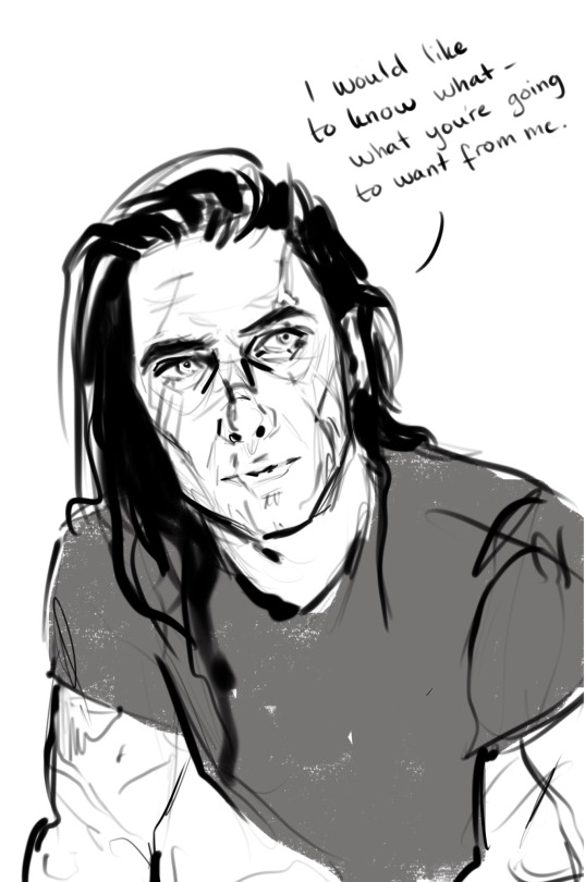 A Sketch Of Jon Antilles From @blackkatmagics Fic Trade Your Heart For Bones To Know Chapter 2.