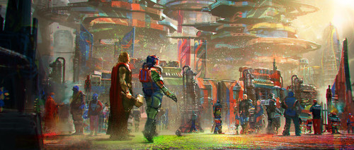 theamazingdigitalart: The amazing concept art of emmanuel shiu for Thor: Ragnarok Marvel&r